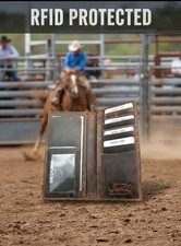 SEDONA Buffalo Leather Western Cowboy Wallet with RFID Protection