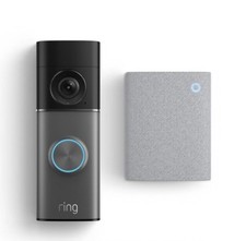 Ring Wired Video Doorbell Pro 4K(Newest Gen)plug-in+Ring Chime (3rd Gen) New.