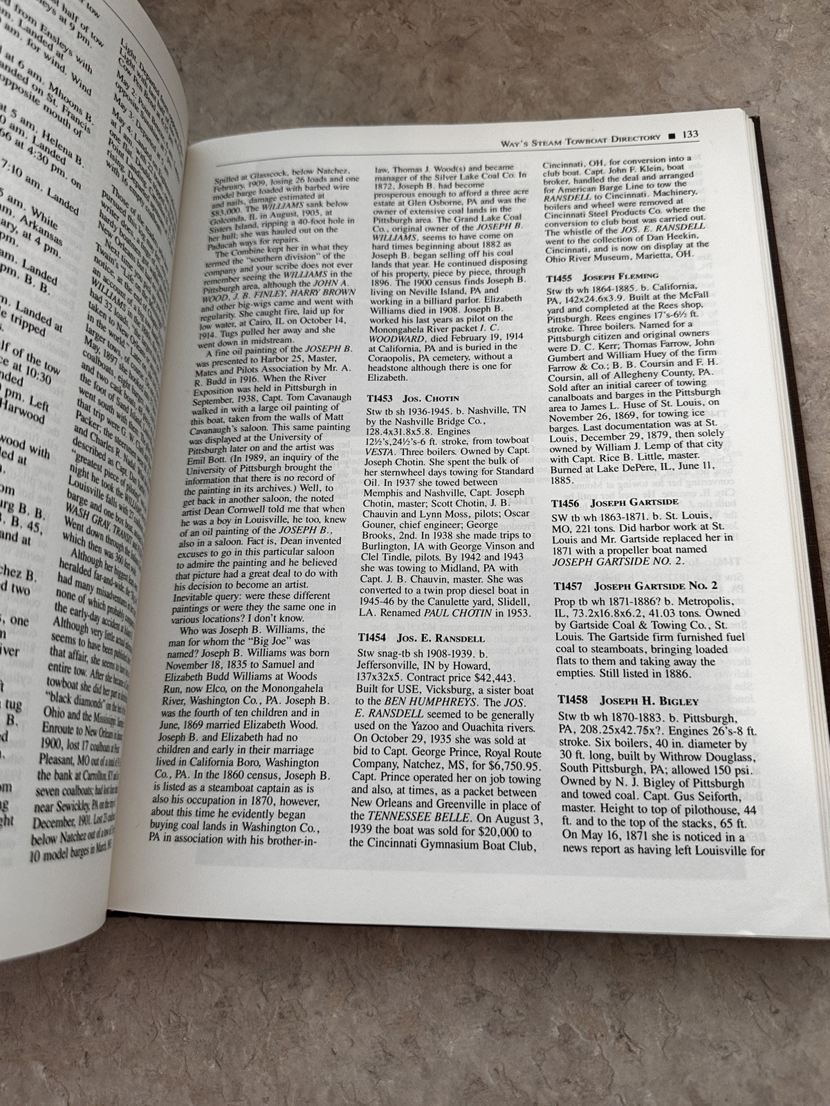 Ways Steam Towboat Directory