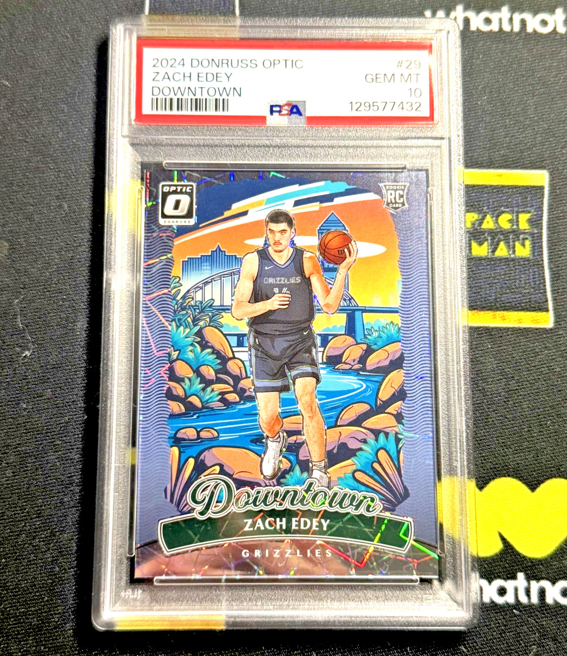 2024 PANINI ZACH EDEY DOWNTOWN DONRUSS OPTIC #29 ROOKIE RC PSA 10 GEM (LOW POP)