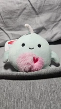 Squishmallow Niema the Narwal 3.5" Plush Clip-On Keychain, Valentines 2022, NWT