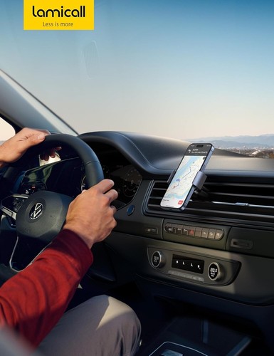 Lamicall Car Phone Holder, Universal Vent Mount - 360 Rotating Air Silver - 第 5/7 張圖片