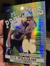 2005 🔥 ROY WILLIAMS 💥 JERSEY REFRACTOR 🌈 COWBOYS 🌟 NFL POP CEN 🎉 HOF CARD