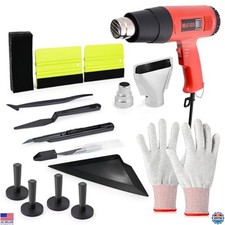 EHDIS Window Tinting Kit - Vinyl Wrap Tools, Heat Gun, Scraper, Squeegee, Gloves