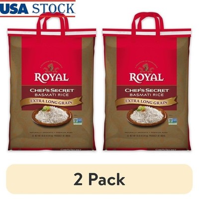 Extra Long Grain Basmati Rice Fluffy Vegan Gluten-free 10 lbs Premium Quality US