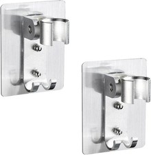 2 PCS Shower Head Holder Strong Adhesive Shower Holder Bracket Wall Mounting