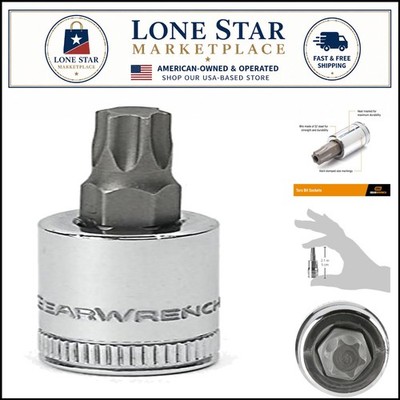 3/8'' Drive Torx Bit Socket T40 - Durable Alloy Steel, Polished Finish, 2 Pieces