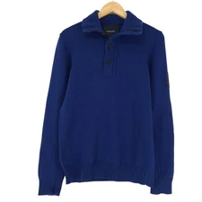 Peak Performance Jumper Sweater Men Blue Wool Sl3 Size S