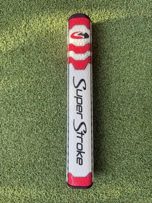New !! SuperStroke CounterCore Slim 5.0 Putter Grip   ( White / Red )
