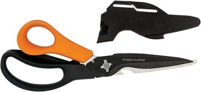 Fiskars 9'' 7-in-1 Heavy-Duty Garden Scissors Multi-Tool with Sheath