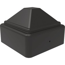 Fortress Building Products Fe26 3 In. x 3 In. Black Sand Galvanized Steel Post