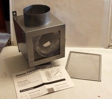 Dryer Duct Lint Trap Indoor Vent Kit 4" w/ Hose Metal Lint Catcher Filter