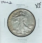 1942 WALKING LIBERTY SILVER HALF DOLLAR ~ XF ~NICE COIN ~90% SILVER
