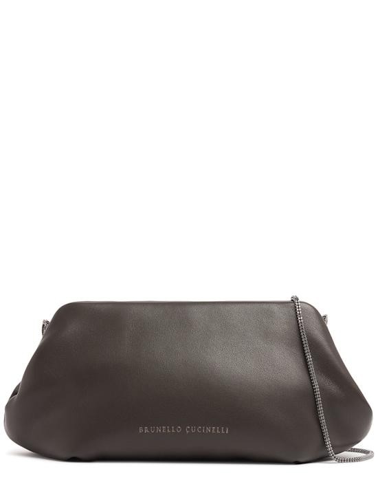 Brunello Cucinelli - Women - Glossy nappa clutch - Testa Moro 489990₽