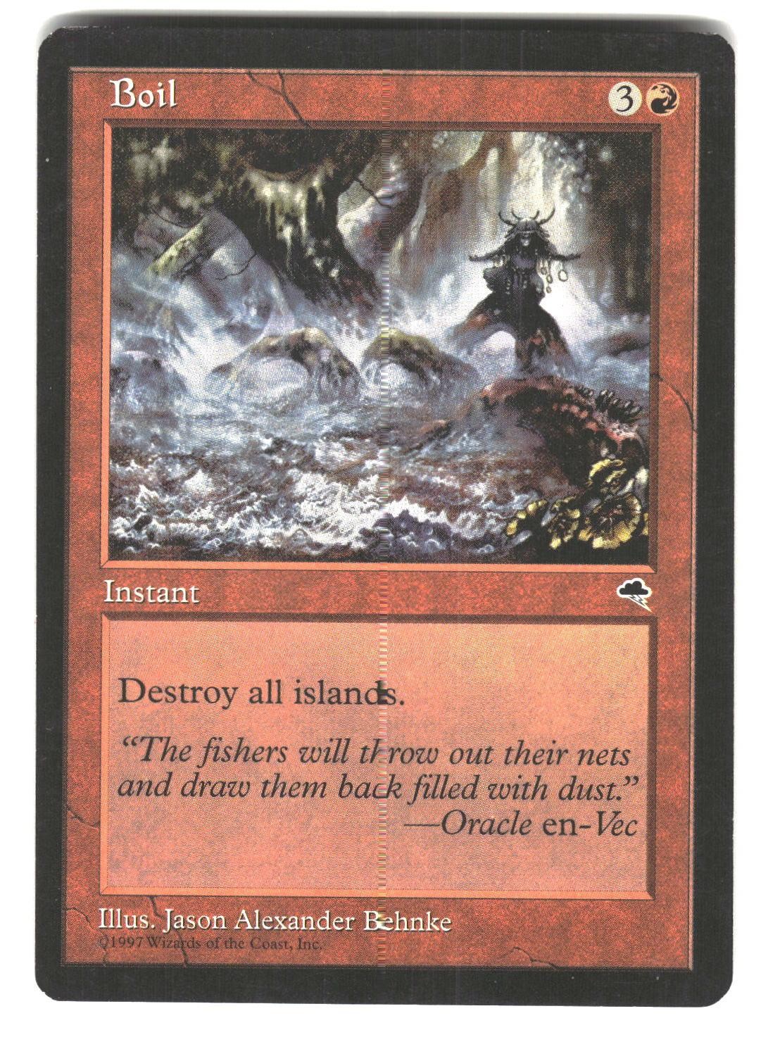 Boil 165 Uncommon Tempest Magic: The Gathering Moderately Played