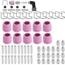 60 Pack Plasma Cutter Torch Consumables Kit for SG-55, AG-60, WSD-60 CUT50 60Amp