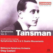 Alexandre Tansman Symphonies Vol. 3 Caetani, Melbourne So  CD  UK IMPORT 