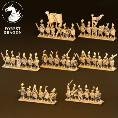Forest Dragon - Imperial Swordsmen (10mm Epic Scale Fantasy Miniatures)