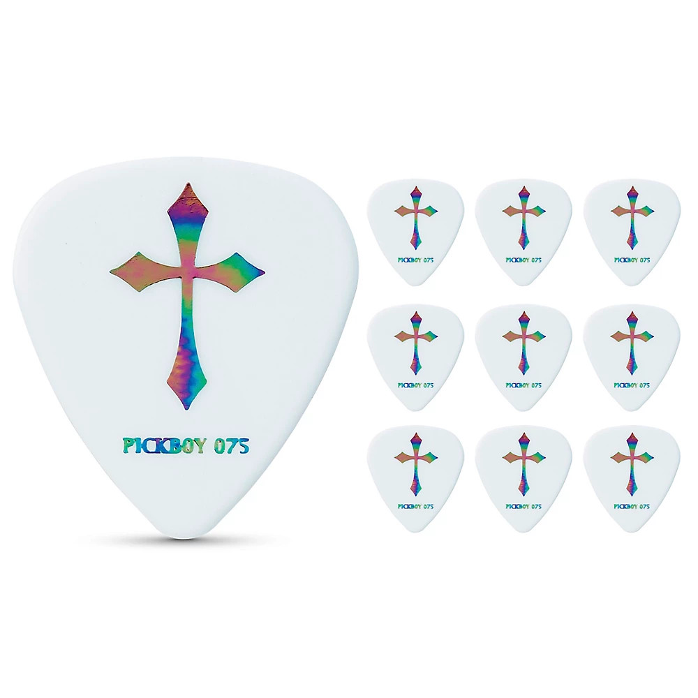Pick Boy Heavy Metal Cross Celltex Guitar Picks 75 mm 10 Pack 2990₽