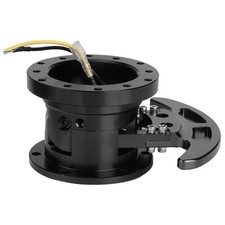 Quick Detach Steering Wheel Hub Boss Kit Universal Black Corrosion Proof