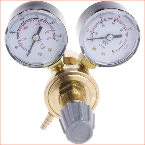 Druckminderer Mit Manometer Gasarmatur Schutzgas Druckregler FüR SchweißGeräT-image