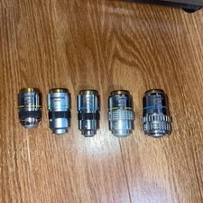 Olympus SPlan 10PL A20 SPlan 40 UVFL 10 40 Objective Lens Set 5pcs Japan
