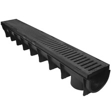 Drain Channel Deep Drainage Plastic PVC Heavy Duty for driveways pools wet room