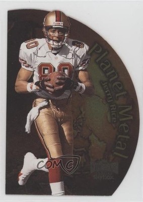 1999 Skybox Metal Universe Planet Metal Jerry Rice #12PM HOF 0hr4