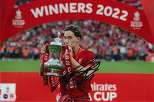 KOSTAS TSIMIKAS SIGNED LIVERPOOL FC FA CUP WINNER 12x8 PHOTO (ACG CERT AG18719)