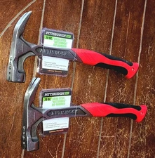 Lot of 2 PITTSBURGH 20oz. Steel "Antishock" Rip Hammers w/Milled Face #60517