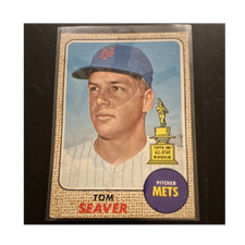 Topps 1968 Tom Seaver #45 New York Mets All-Star Rookie Baseball Card. rookie card picture