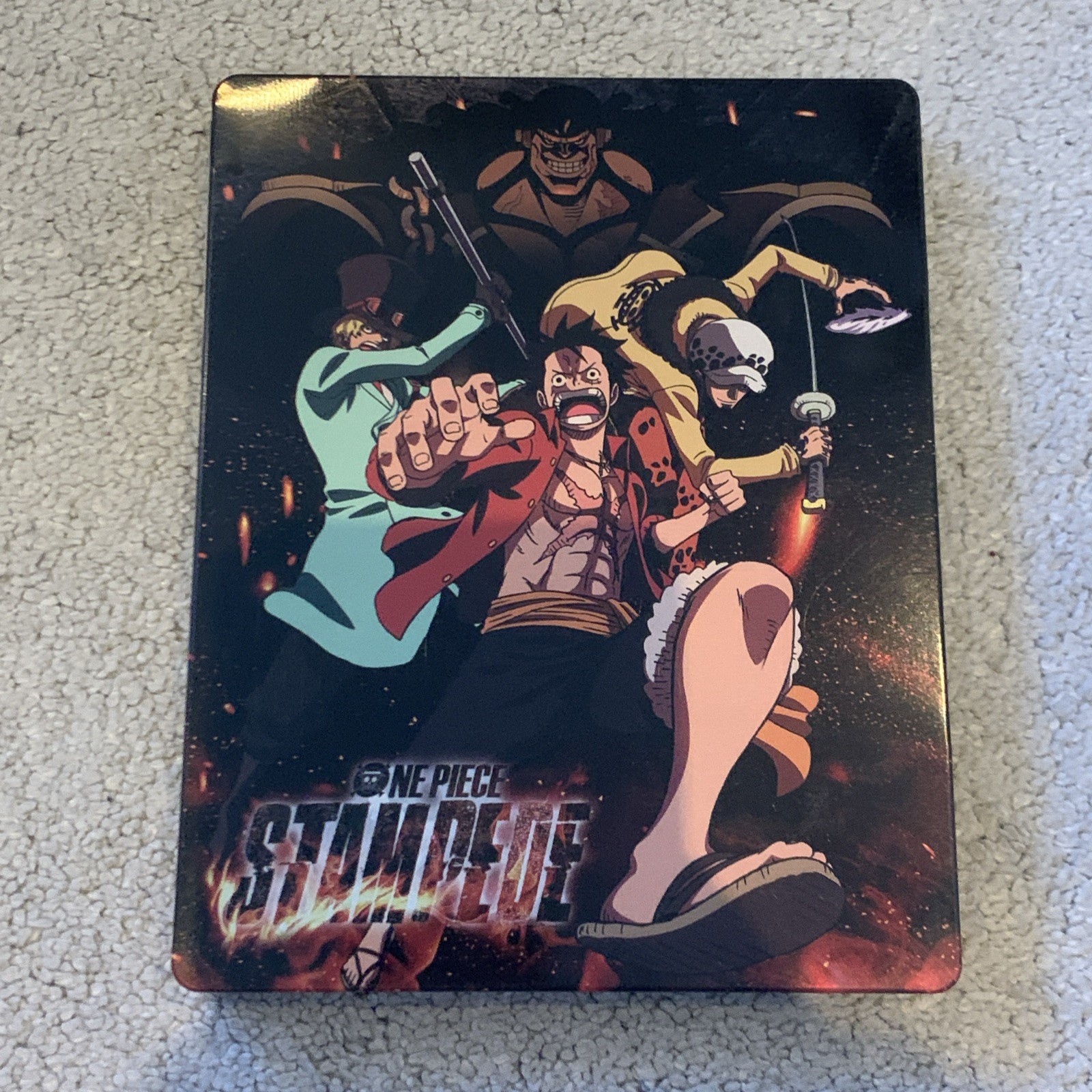 ONE PIECE STAMPEDE - UK EXCLUSIVE NEW SEALED BLU RAY + DVD STEELBOOK Case Damage
