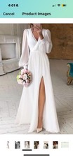 V Neck Wedding Dress