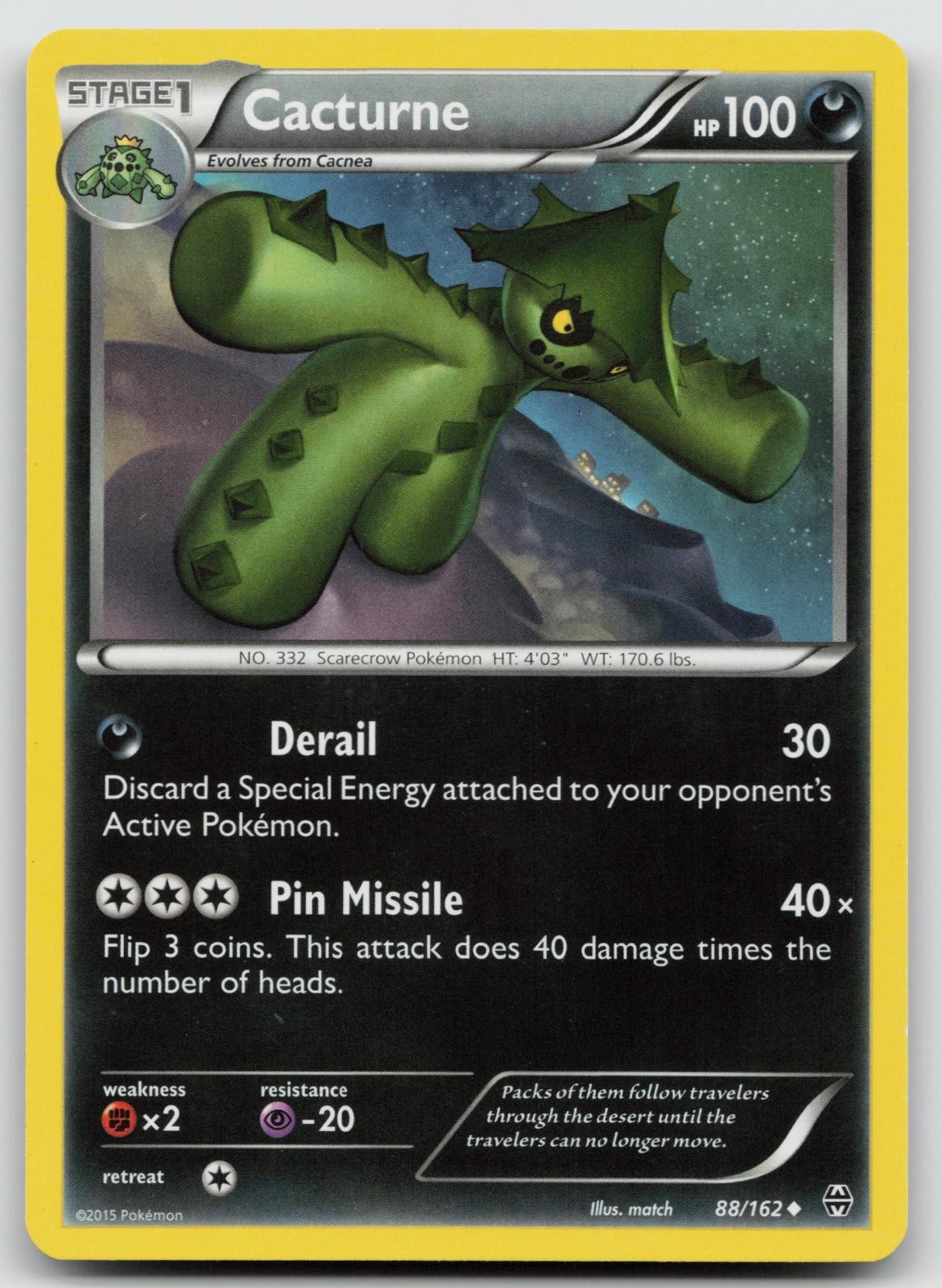 Cacturne 88/162 LP BREAKthrough Pokemon
