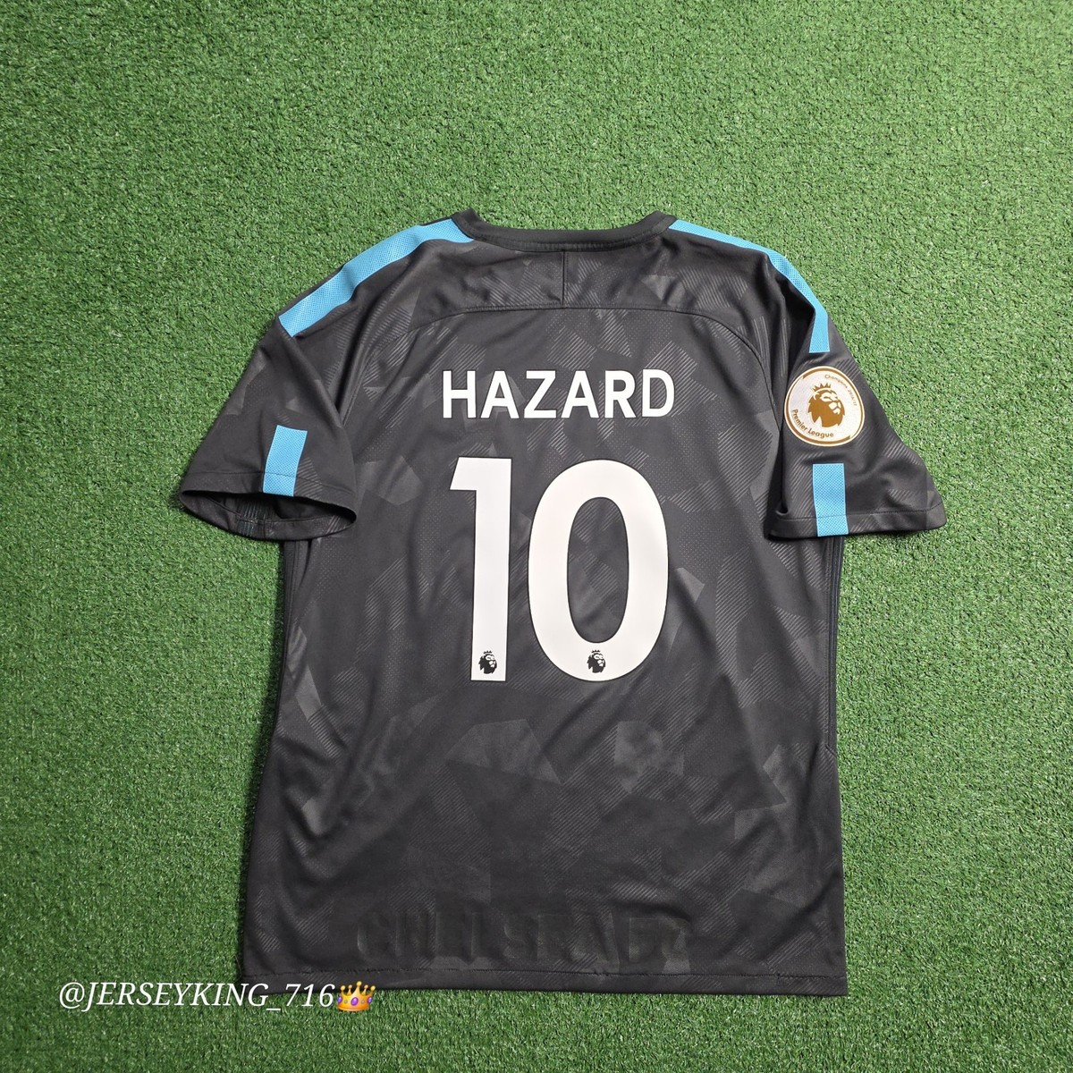 🇬🇧Nike Chelsea FC Eden Hazard#10 2017/2018 Third 3rd Gray Camo