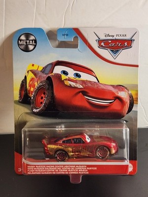 DISNEY PIXAR CARS METAL MUDDY RUSTEZE  LIGHTNING MCQUEEN
