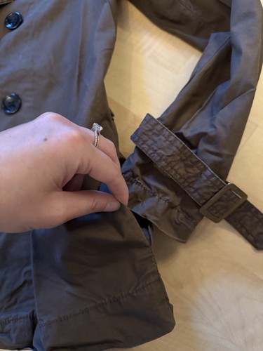 Amisu Kurzer Trenchcoat Braun XS 34 - Bild 4 von 8