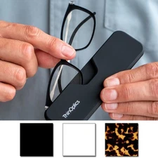 ThinOptics Connect Reading Glasses with Black Full Frame Pod