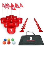 bucketgolf Game Pro The Original Ultimate Backyard 9 Hole Golf Game for Family