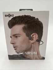 Shokz OpenRun Bluetooth Wireless Headphones - Black: Open-Ear,