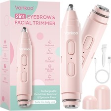 Facial Hair Remover  Eyebrow Trimmer - 2 in 1 Eyebrow  Face Shaver for Women -