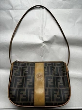 Vintage 1925 FENDI Zucca  Logo crossbody Bag Handbag (Perfect condition)