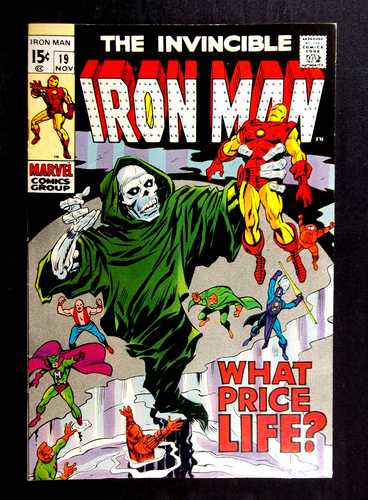 Iron Man #19, Sehr guter Erhaltungszustand 8.0 Madame Masque ID'd Captain America Vintage Marvel 1969 - Bild 1 von 3