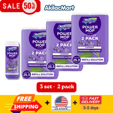 3 set Swiffer Power Mop Refill Solution, Tile, Vinyl, Laminate,.. 2x 25.3 fl oz