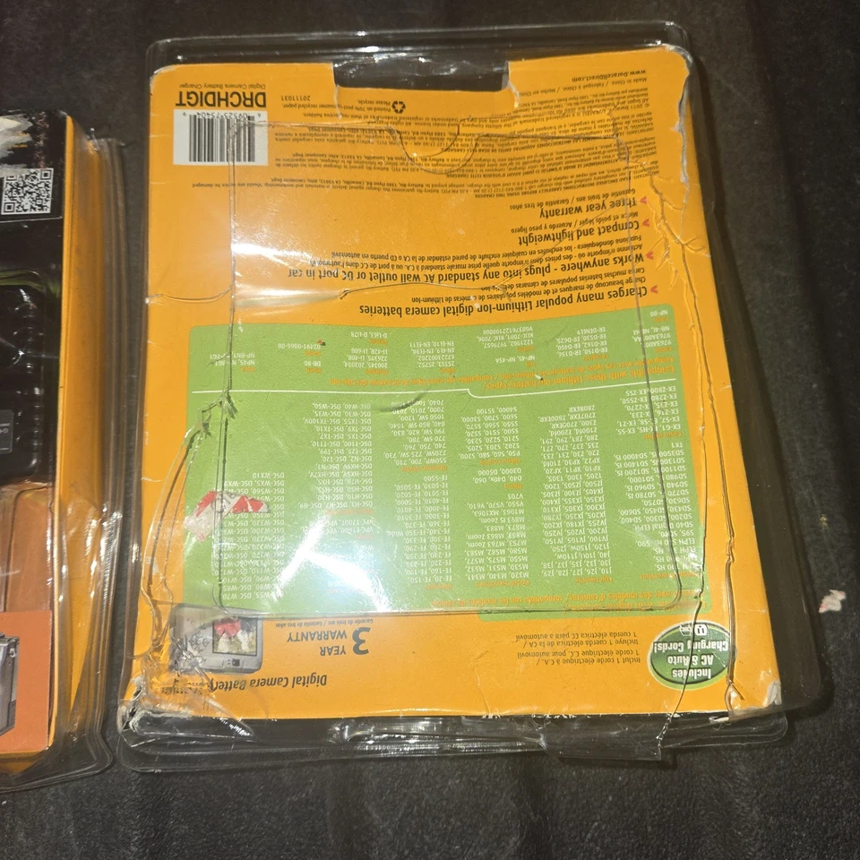 Cargadores de batería para cámara digital Duracell, par, 1 plumín I caja abierta para iones de litio Foto 4 de 4