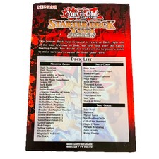 Yu-Gi-Oh Trading Card Game Insert Deck List English TCG Yugi Reloaded Starter