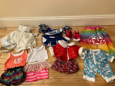 Build A Bear BAB Lot 17pcs Girl 16" Animal Outfits Shoes Skirts  Accessories