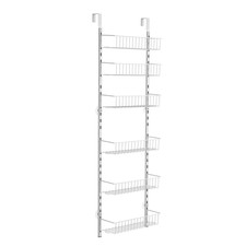 6-Tier Over the Door Pantry Organizer Hanging Storage Rack Adjustable Kitchen