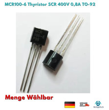 MCR100-6 Thyristor SCR 400V 0,8A TO-92 Menge w&auml;hlbar 2&ndash;10 Stk