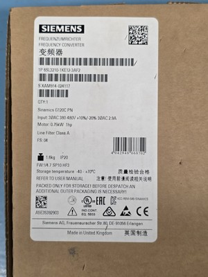 Wechselrichter Siemens Sinamics G120C PN 0,75 kW 6SL3210-1KE12-3AF2 --NEU--